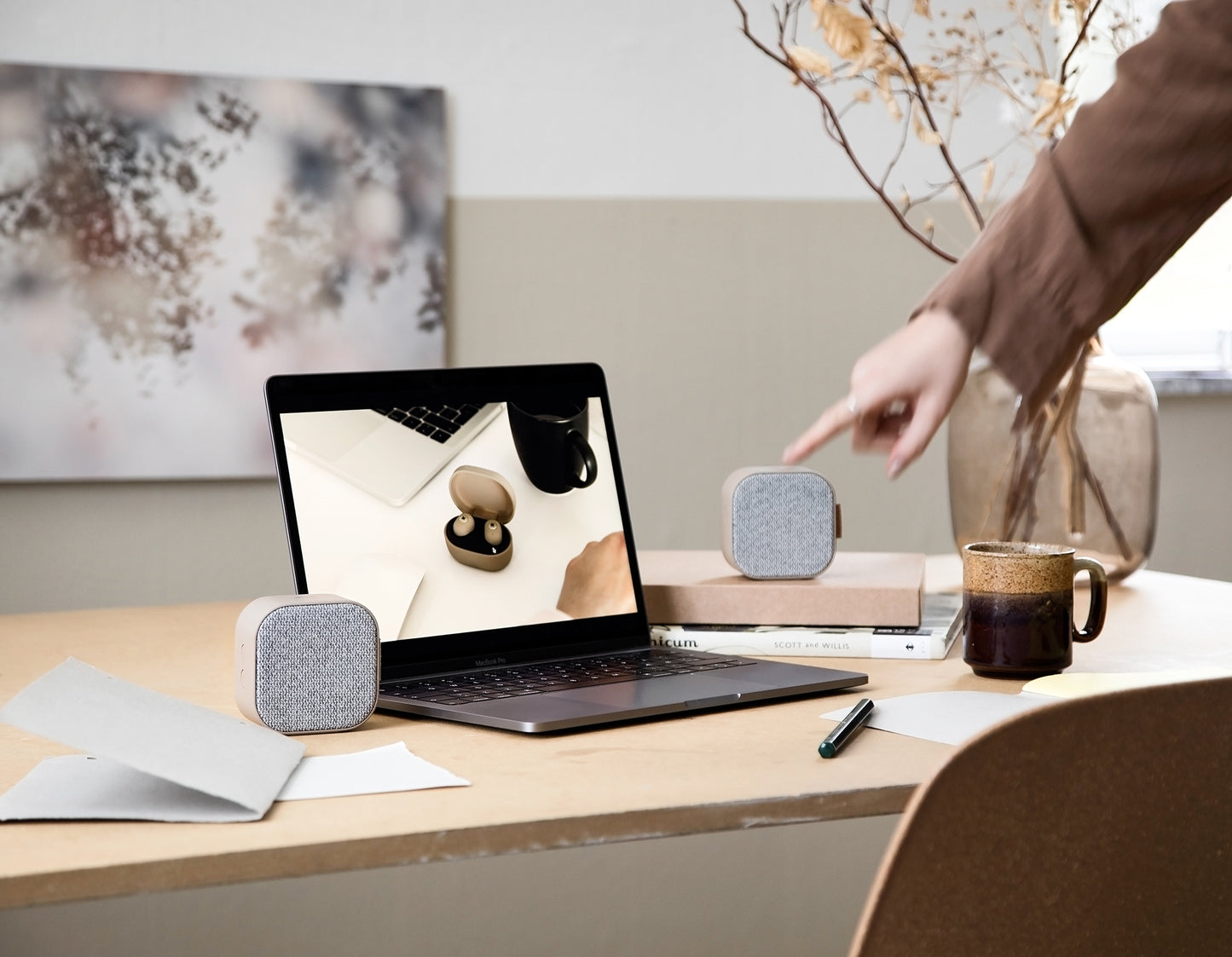 KREAFUNK aCUBE Bluetooth-kaiutin hiekka