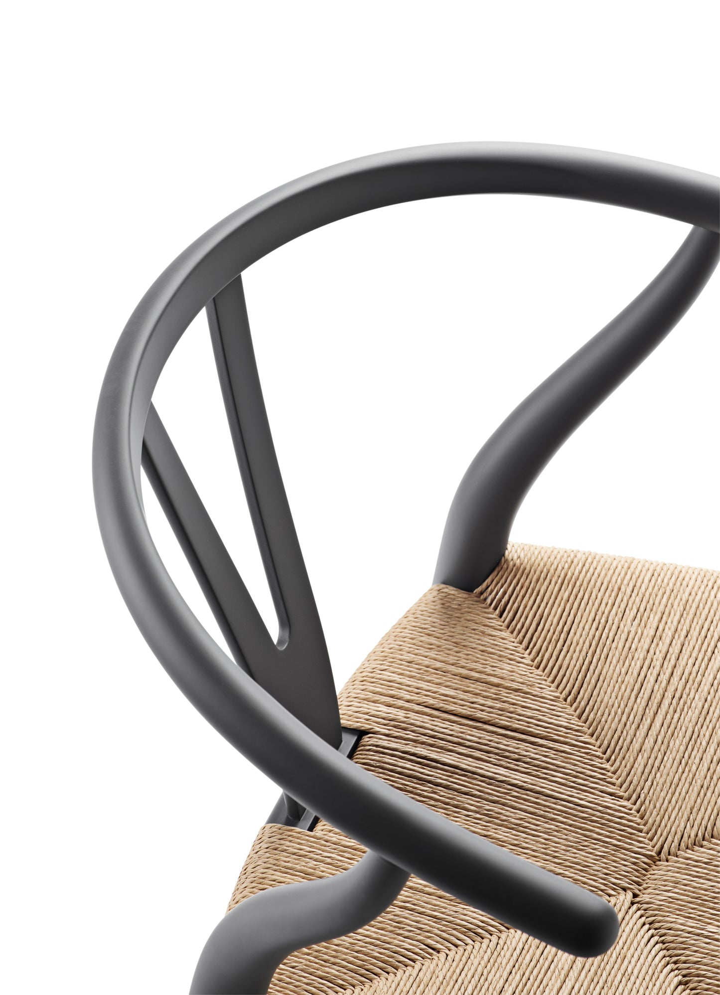 Carl Hansen & Søn CH24 Wishbone Soft tummanharmaa pyökki/luonnonväri