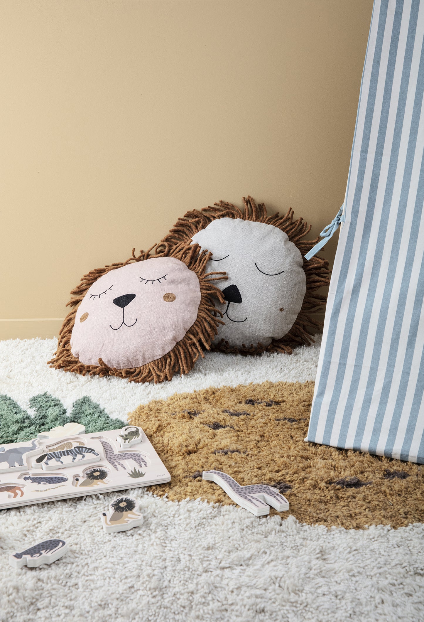 Ferm Living Safari Leijona tyyny natural