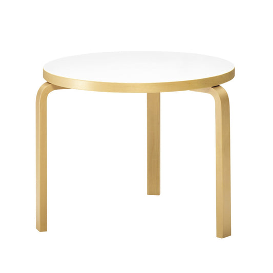 Artek 90B pöytä matala, valkoinen laminaatti 52 cm