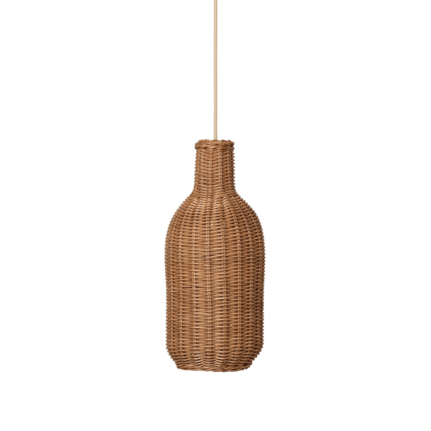 Ferm Living punottu Bottle varjostin rottinki
