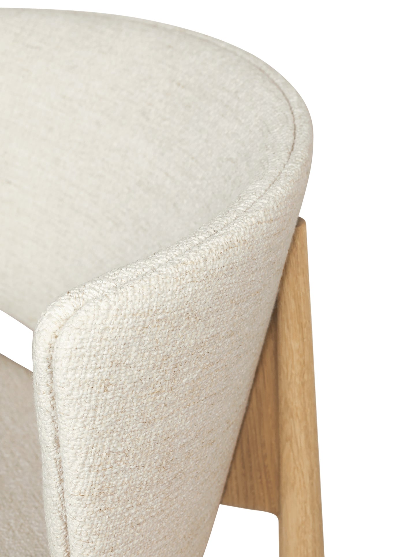 Ferm Living Herman lepotuoli tammi/valkoinen