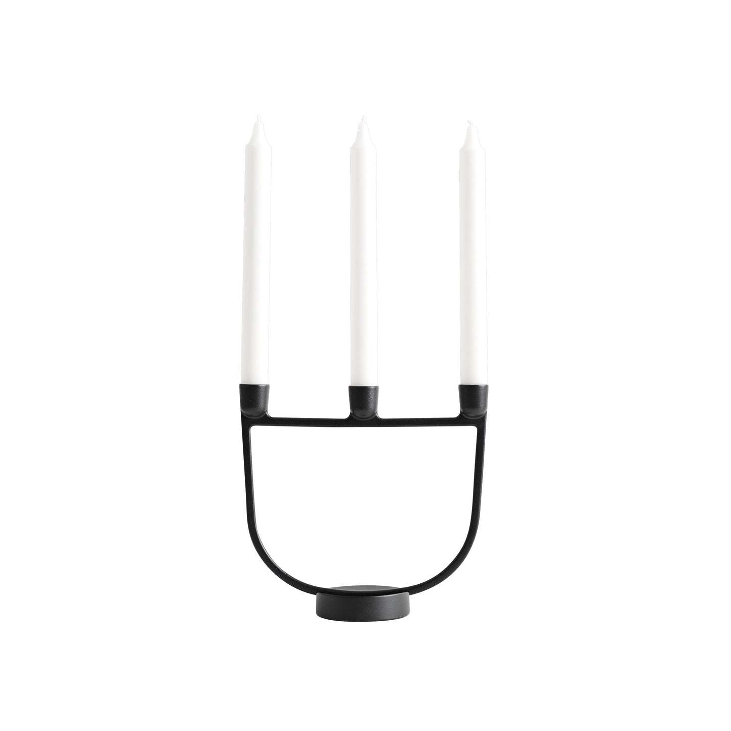 Muuto Open Candelabra kynttelikkö musta
