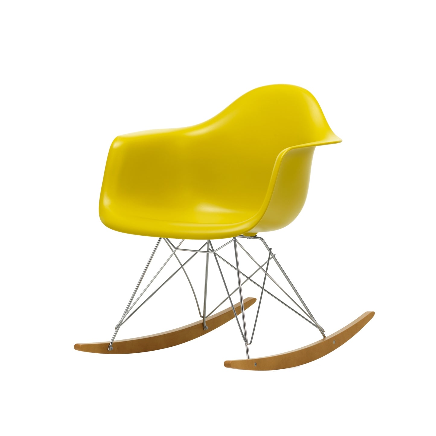 Vitra Eames RAR keinutuoli sinapinkeltainen/vaahtera