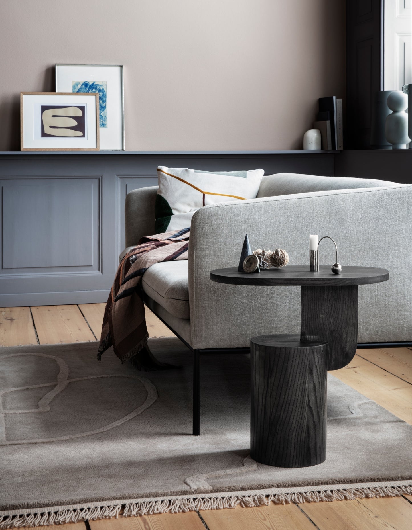 Ferm Living Balance kynttilänjalka kromi