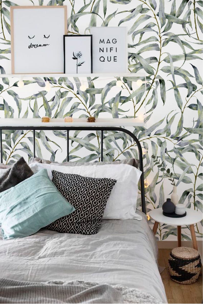 Eucalyptus Leaves Wallpaper Mural