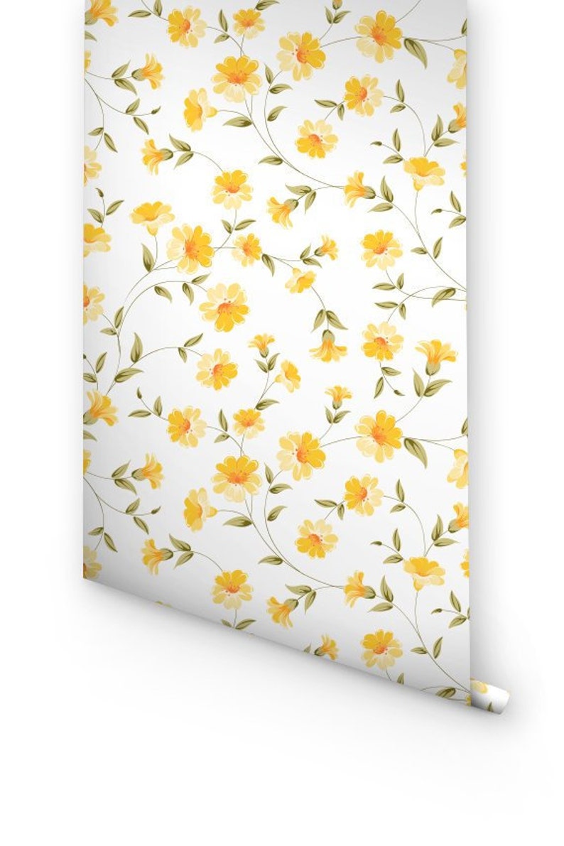 Yellow Petunia Removable Wallpaper