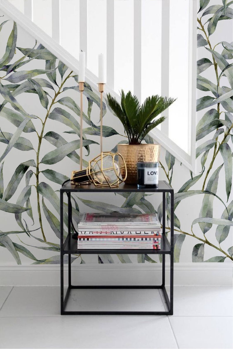 Eucalyptus Leaves Wallpaper Mural