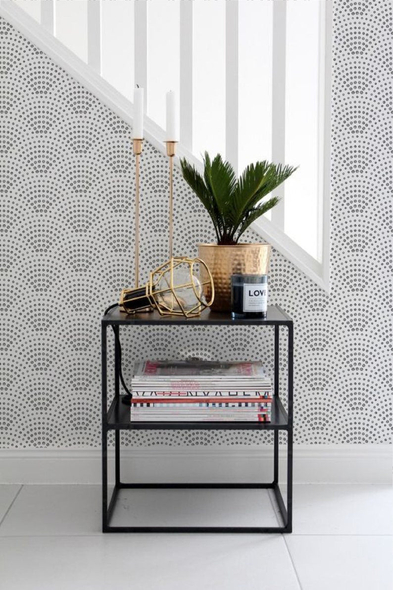Scallop Dots Removable Wallpaper