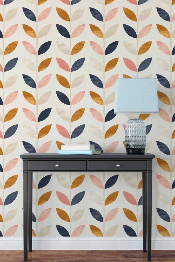 Leaves Pattern Removable Wallpaper