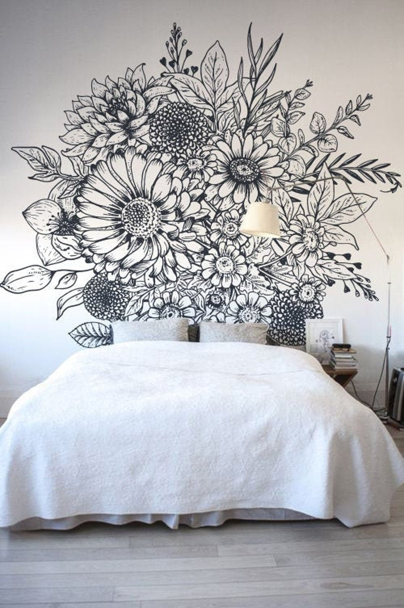 Wildflower Wall Mural For Nursery