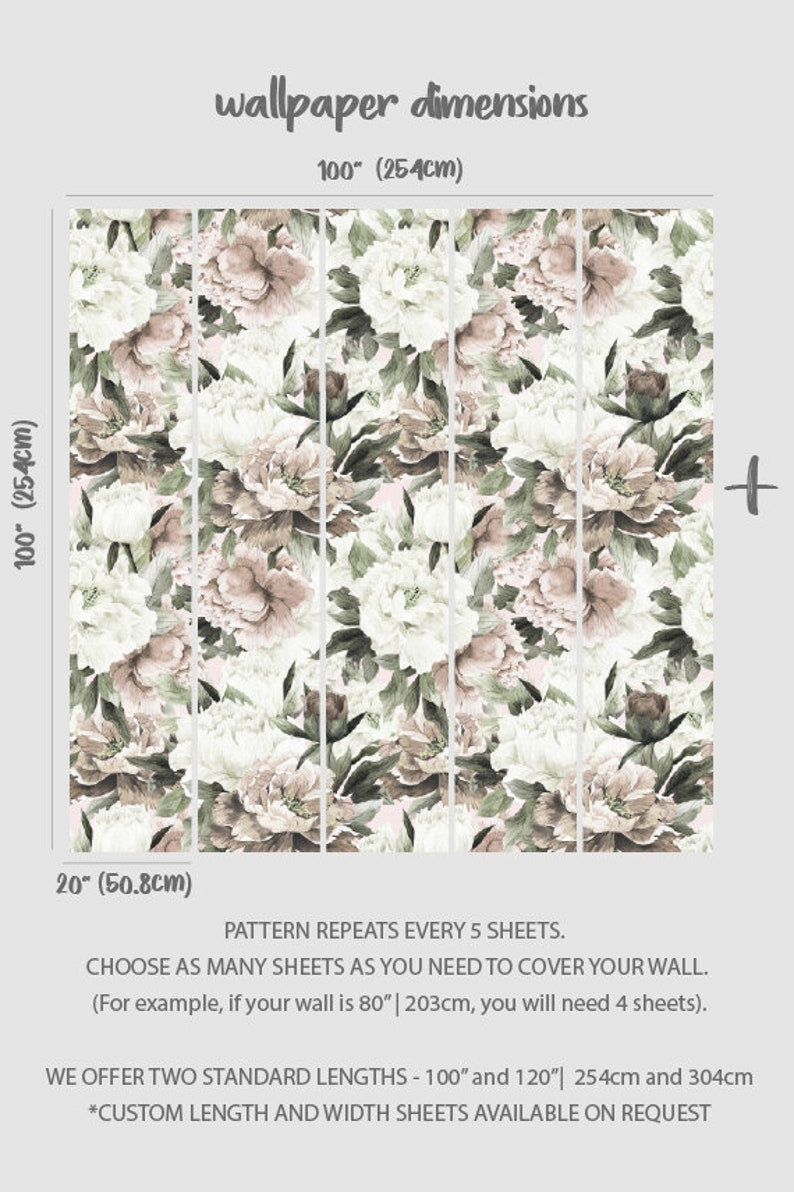 Large Peonies Wall Mural