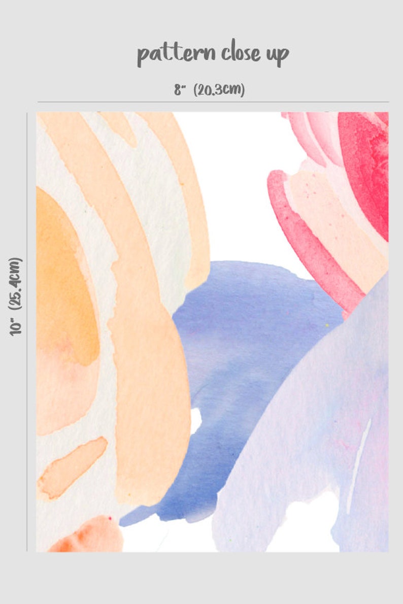 Watercolor Floral Wallpaper Mural