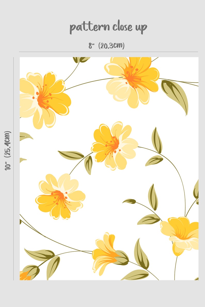 Yellow Petunia Removable Wallpaper