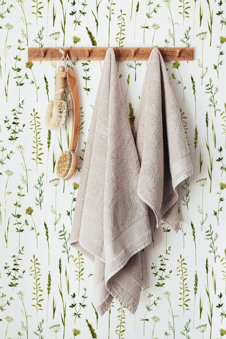 Green Botanical Removable Wallpaper