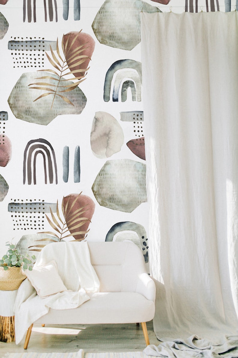 Abstract Shapes Wallpaper Mural