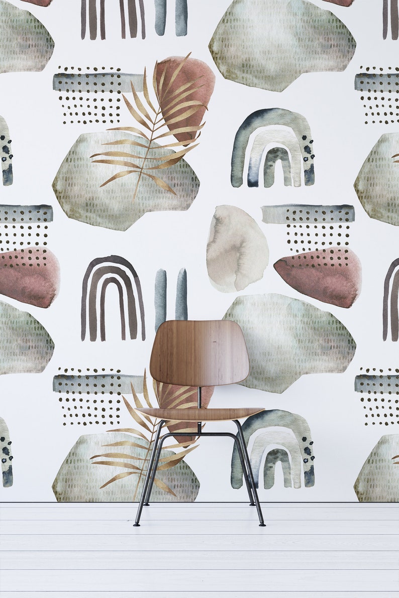 Abstract Shapes Wallpaper Mural