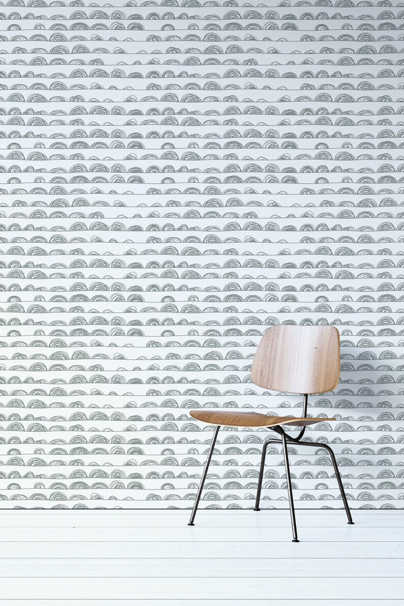 Clouds Pattern Removable Wallpaper