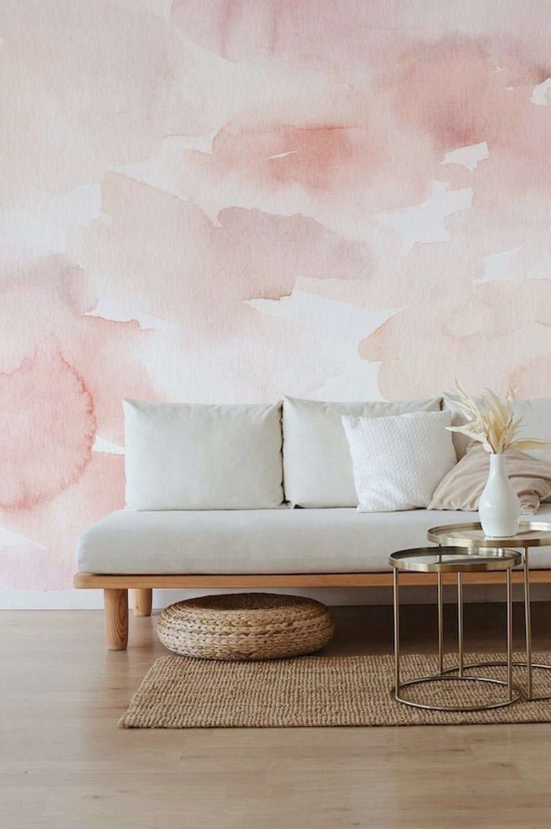 Watercolor wallpaper mural
