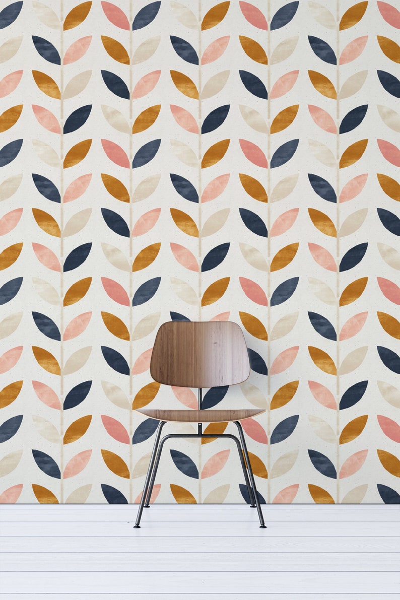 Leaves Pattern Removable Wallpaper