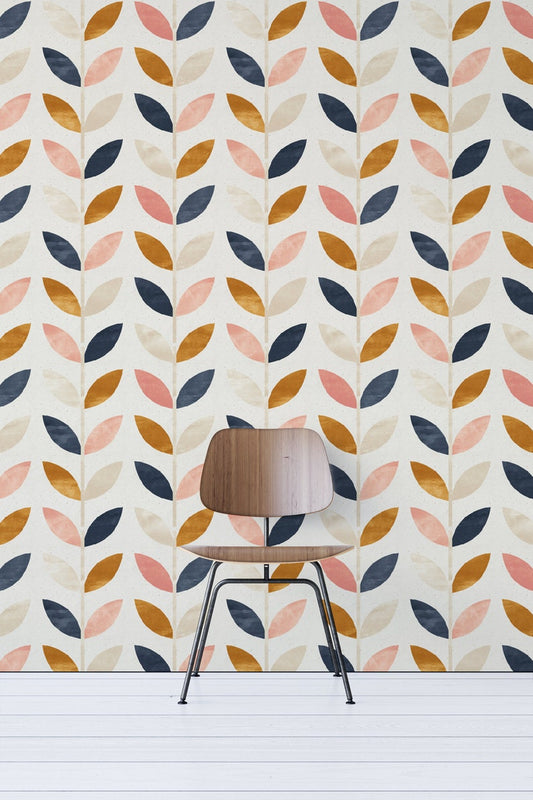 Leaves Pattern Removable Wallpaper