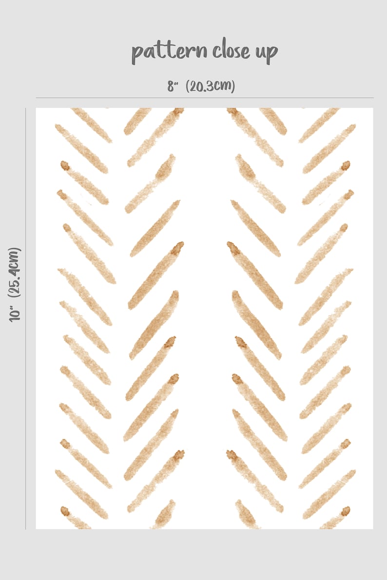 Terracotta herringbone removable wallpaper