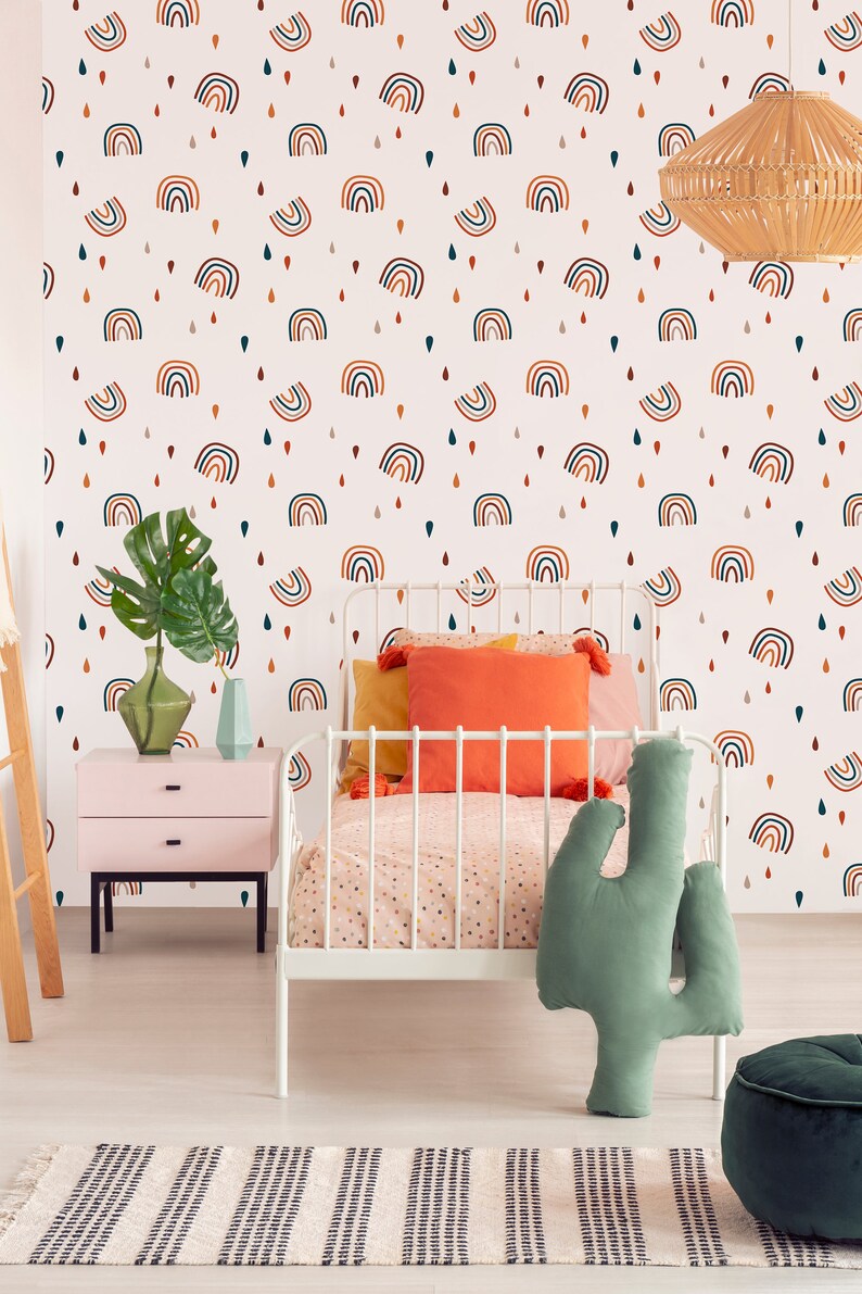 Colorful Rainbows Removable Wallpaper