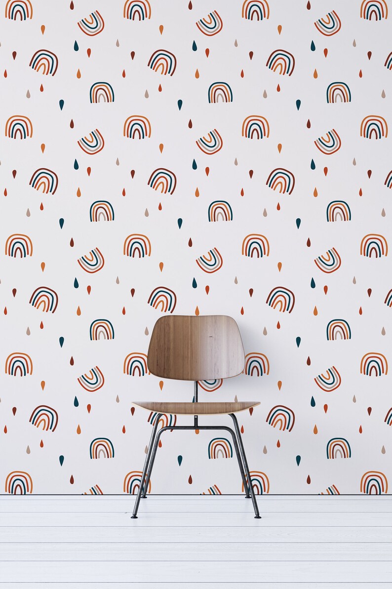 Colorful Rainbows Removable Wallpaper