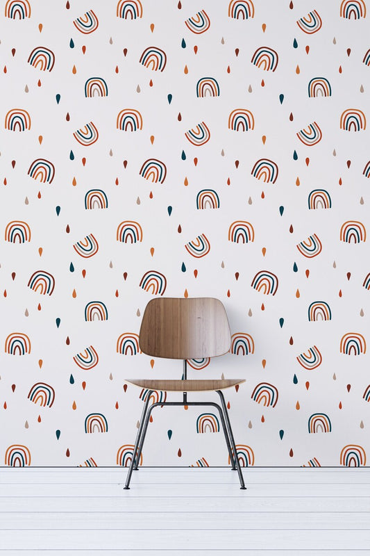 Colorful Rainbows Removable Wallpaper