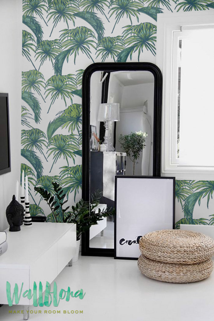 Palm Leaves Removable Wallpaper