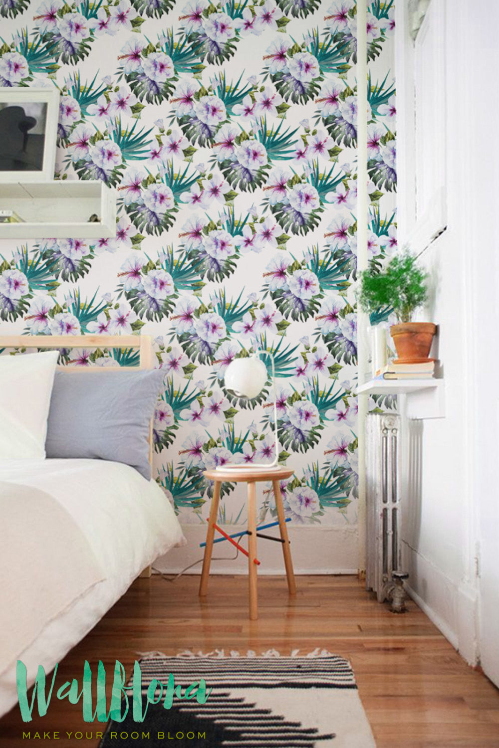 Tropical Floral Removable Wallpaper